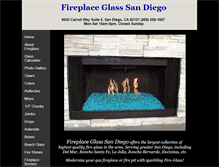 Tablet Screenshot of fireplaceglasssandiego.com